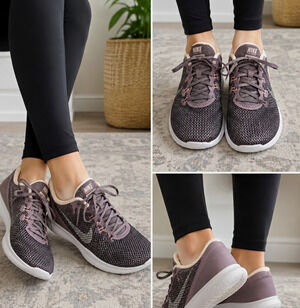 Nike Flex Trainer 7 Women’s Size 6.5 Gray Pink Training Shoes Sneakers 917713-20